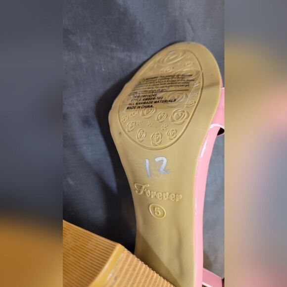 BRAND NEW FOREVER BLOCK ADJUSTABLE BUCKLE ANKLE STRAP OPEN TOE WOMEN"S SANDAL - Picture 12 of 14